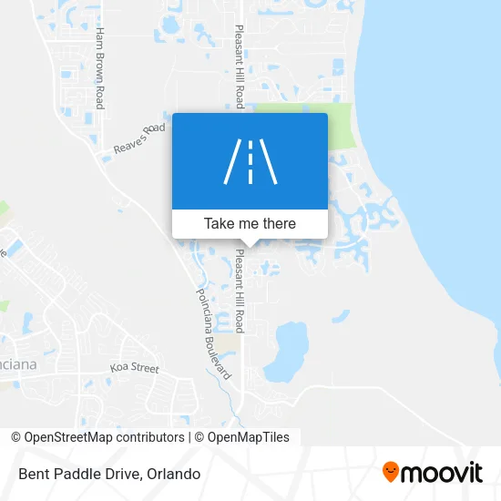 Bent Paddle Drive map