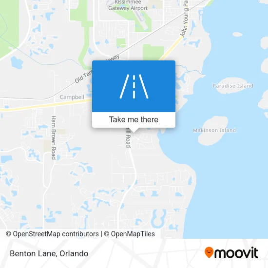 Benton Lane map