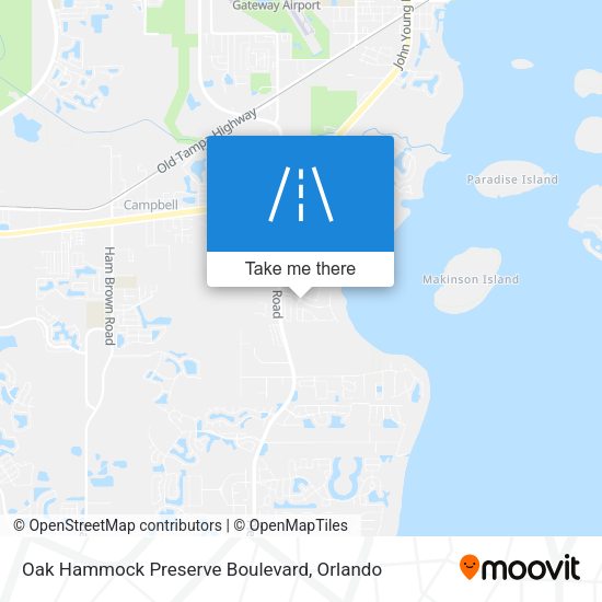 Oak Hammock Preserve Boulevard map