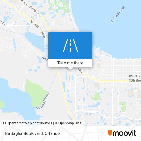 Battaglia Boulevard map