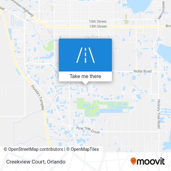 Mapa de Creekview Court