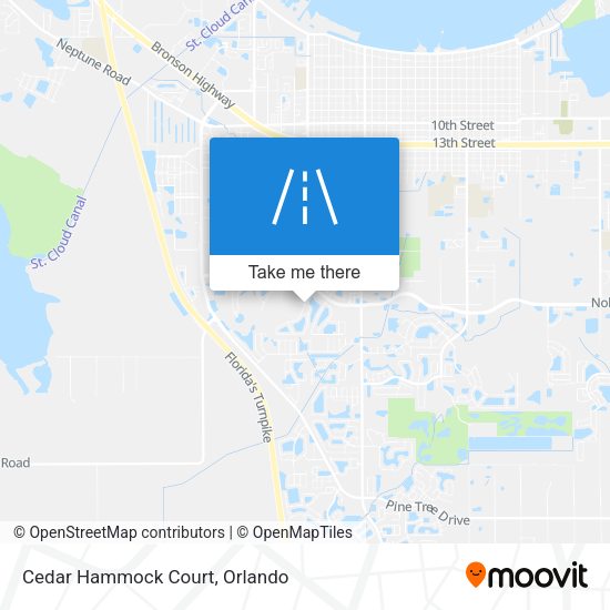 Cedar Hammock Court map
