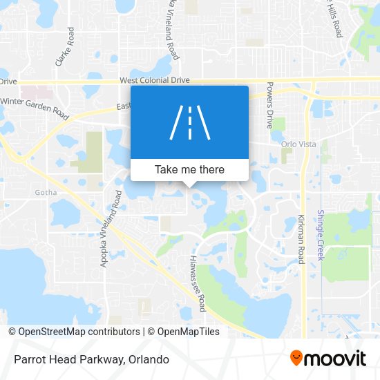 Parrot Head Parkway map