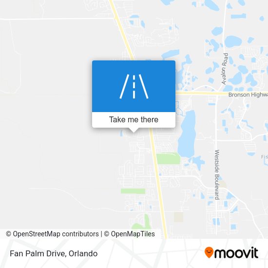 Mapa de Fan Palm Drive