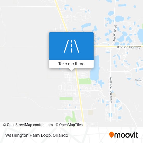 Mapa de Washington Palm Loop