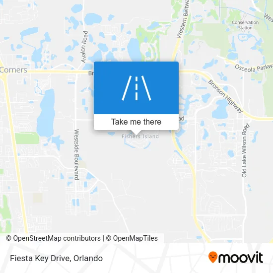 Fiesta Key Drive map
