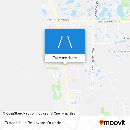 Tuscan Hills Boulevard map