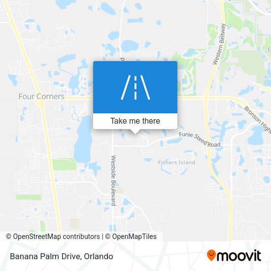 Banana Palm Drive map