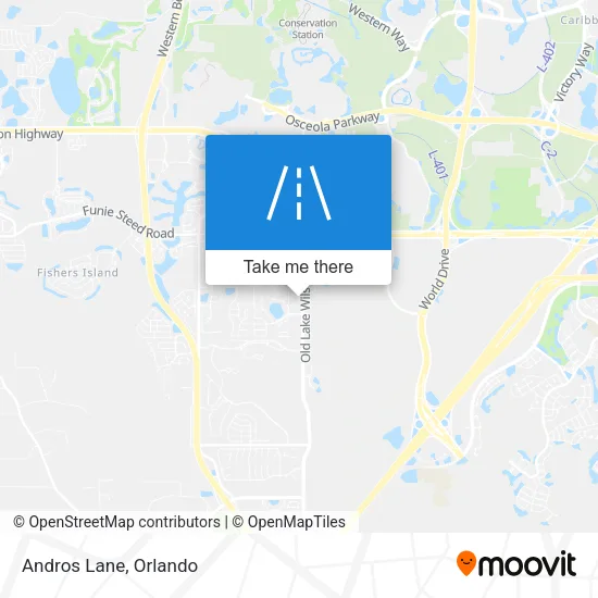 Andros Lane map