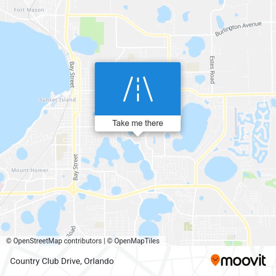 Country Club Drive map