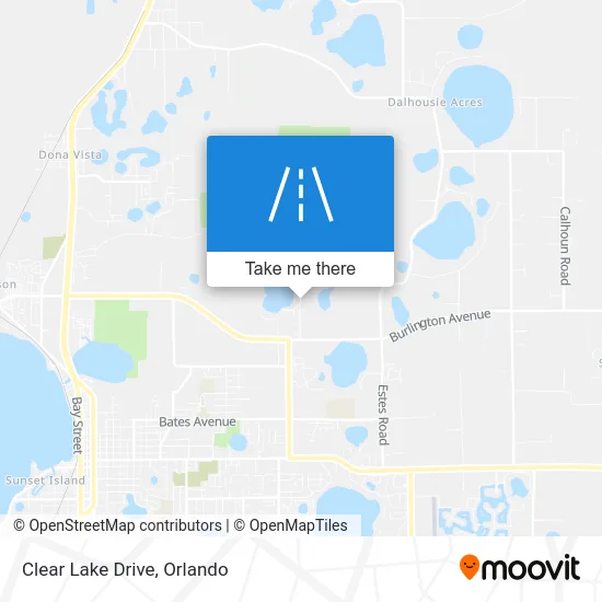 Clear Lake Drive map