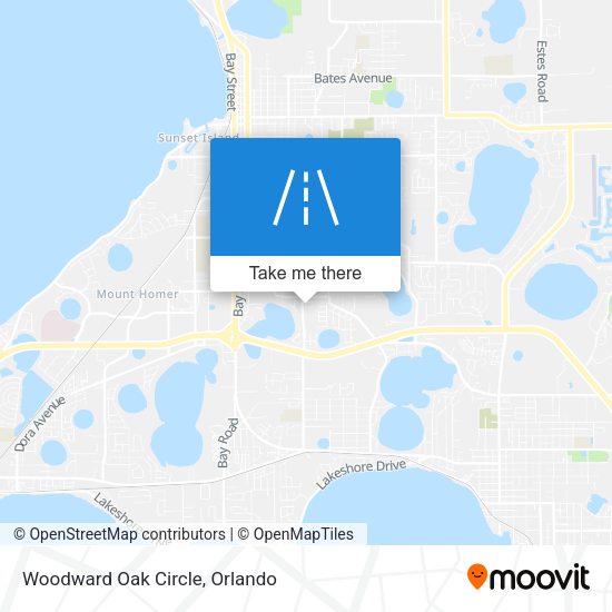 Woodward Oak Circle map