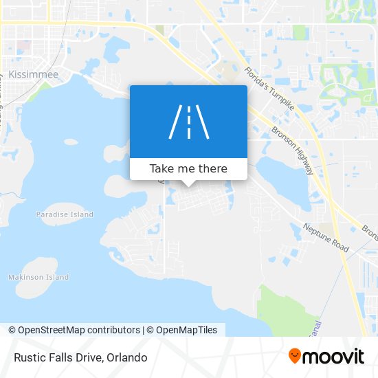 Rustic Falls Drive map