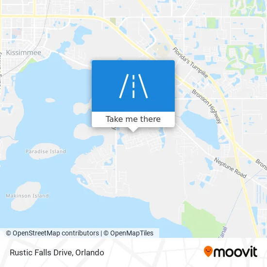 Rustic Falls Drive map