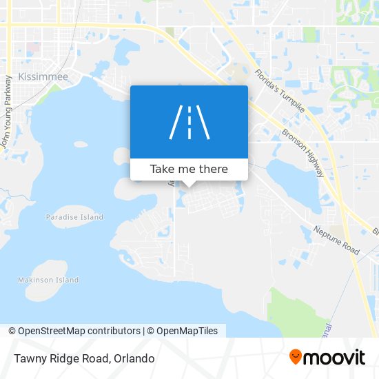 Mapa de Tawny Ridge Road