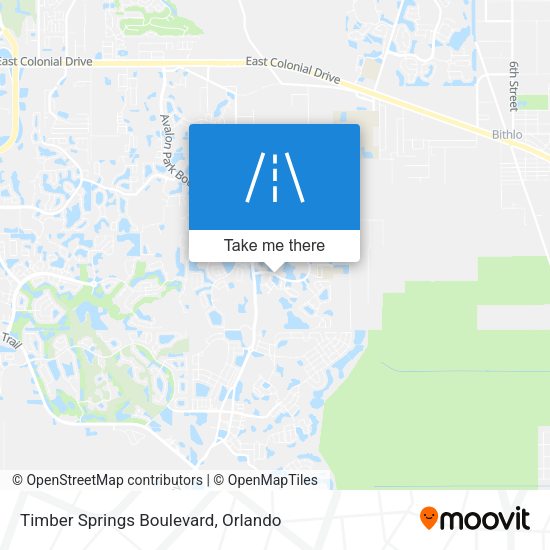 Timber Springs Boulevard map