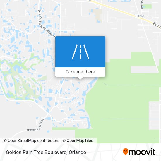 Mapa de Golden Rain Tree Boulevard