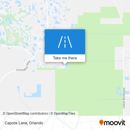 Mapa de Capote Lane