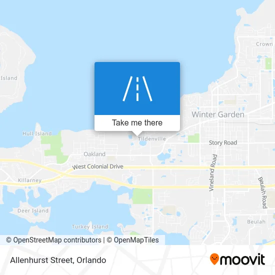 Allenhurst Street map