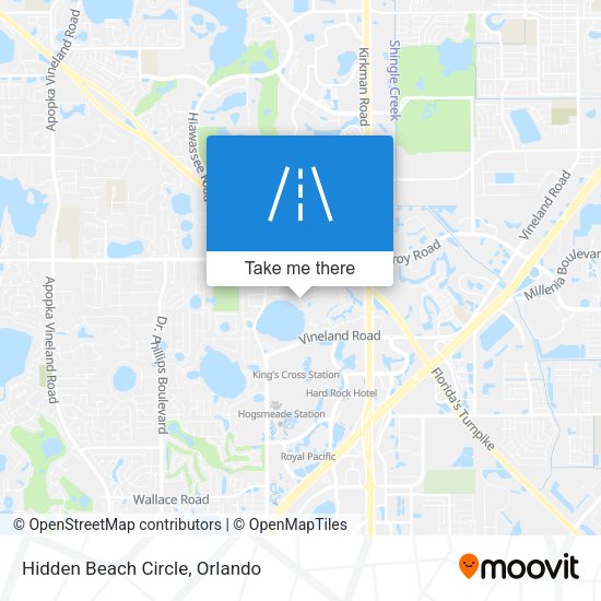 Hidden Beach Circle map
