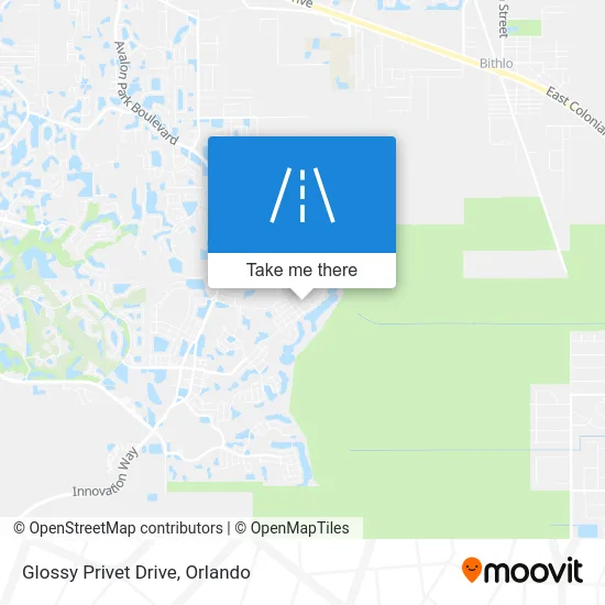 Glossy Privet Drive map