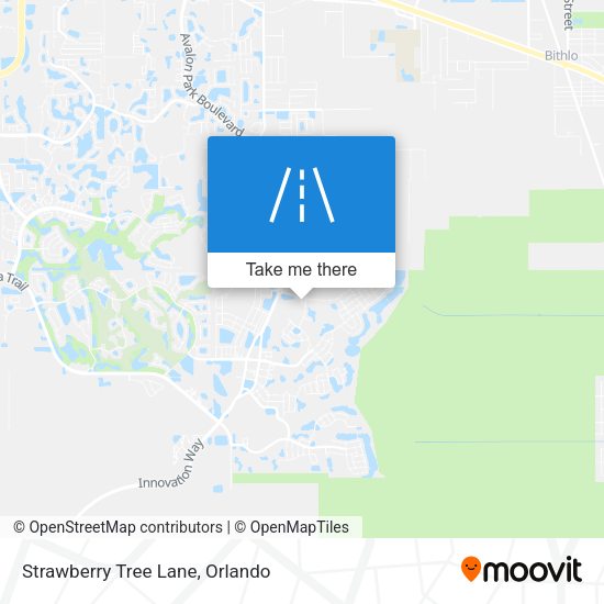 Mapa de Strawberry Tree Lane