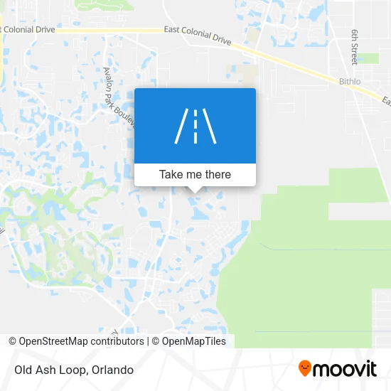 Old Ash Loop map