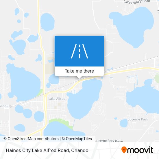Mapa de Haines City Lake Alfred Road