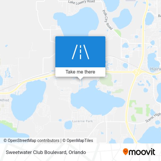 Sweetwater Club Boulevard map