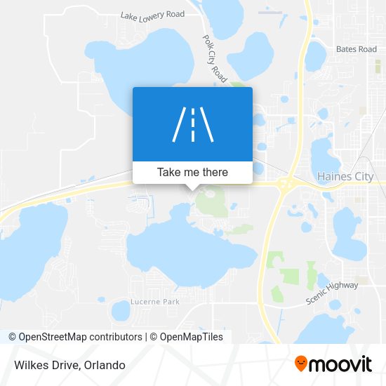 Mapa de Wilkes Drive