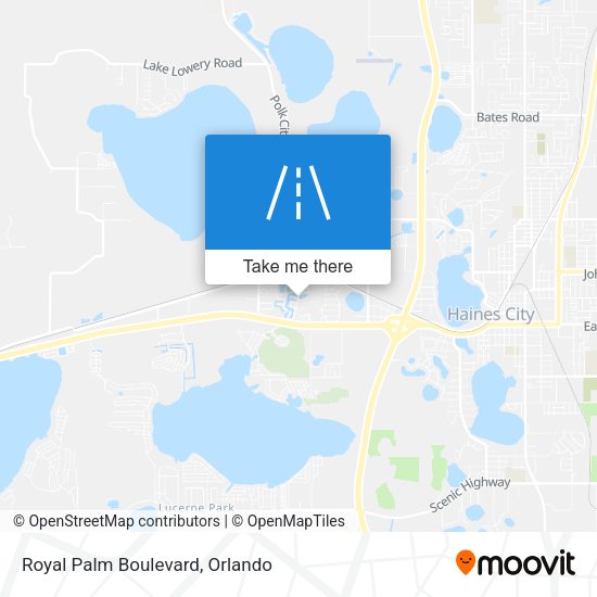 Royal Palm Boulevard map