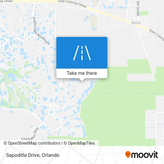 Sapodilla Drive map