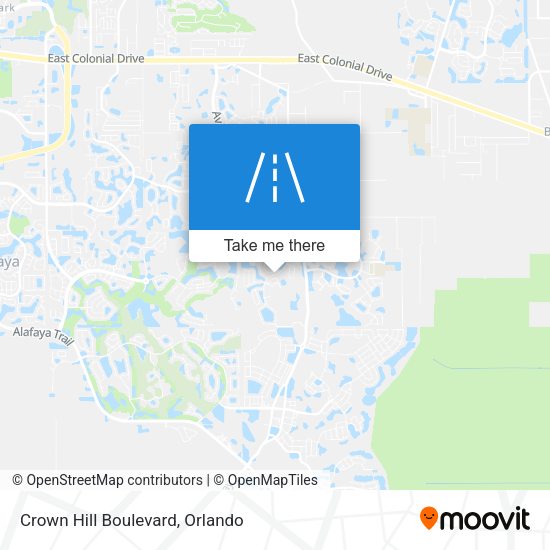 Crown Hill Boulevard map