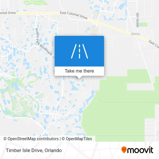 Timber Isle Drive map