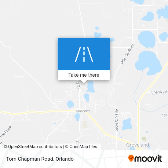 Mapa de Tom Chapman Road