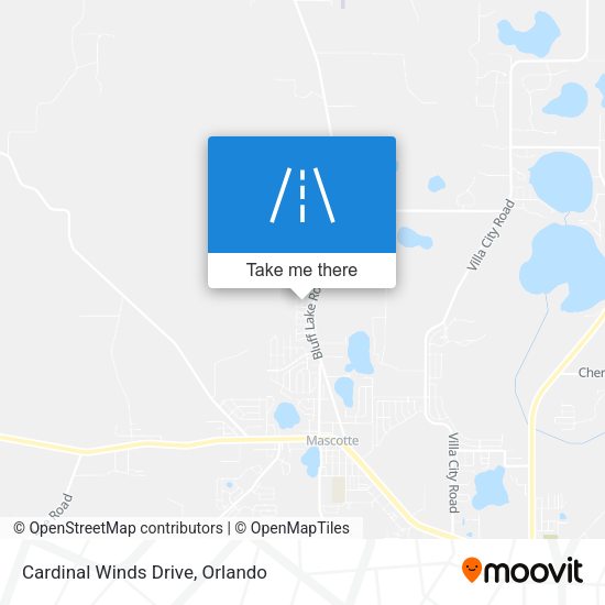 Cardinal Winds Drive map