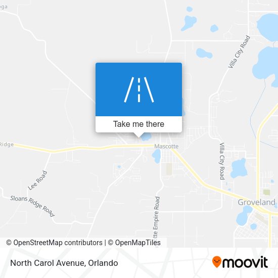 North Carol Avenue map