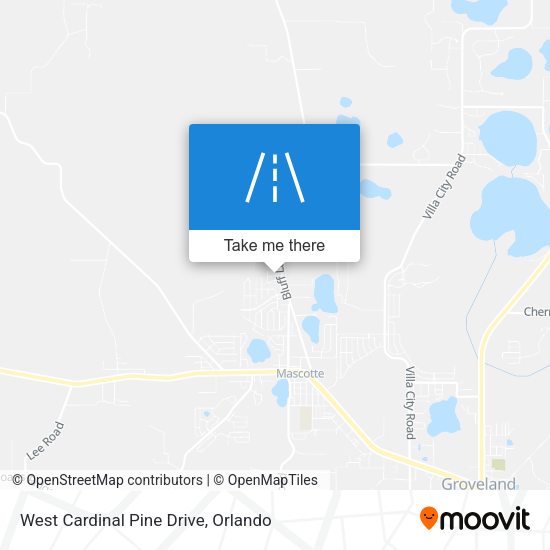 West Cardinal Pine Drive map