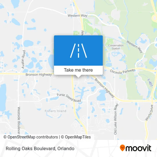 Rolling Oaks Boulevard map