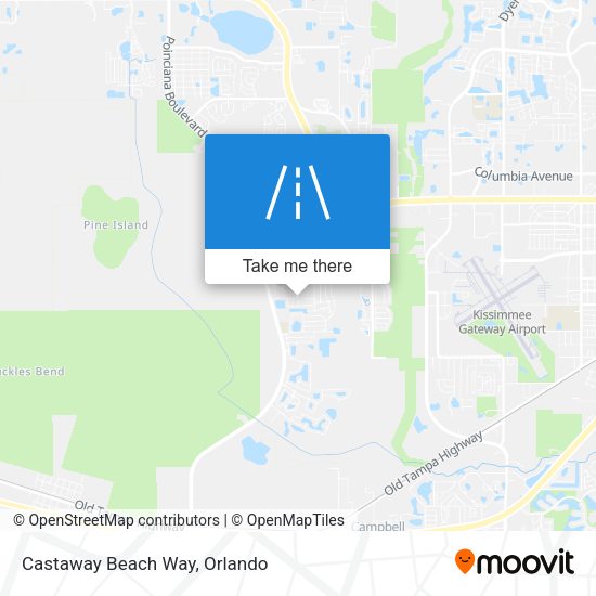 Mapa de Castaway Beach Way