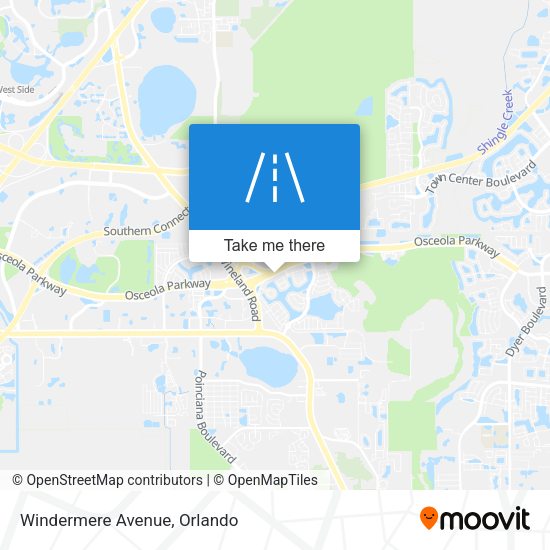 Mapa de Windermere Avenue