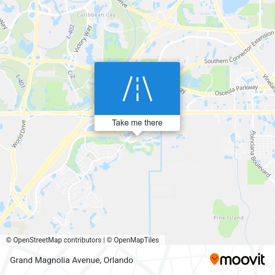 Grand Magnolia Avenue map