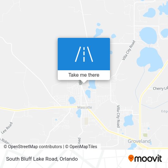 South Bluff Lake Road map