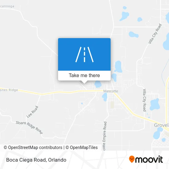 Boca Ciega Road map