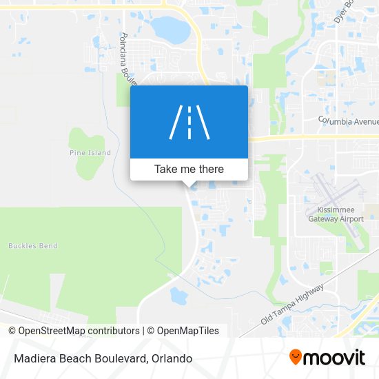 Madiera Beach Boulevard map