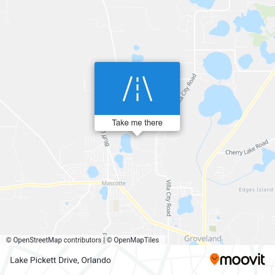 Lake Pickett Drive map