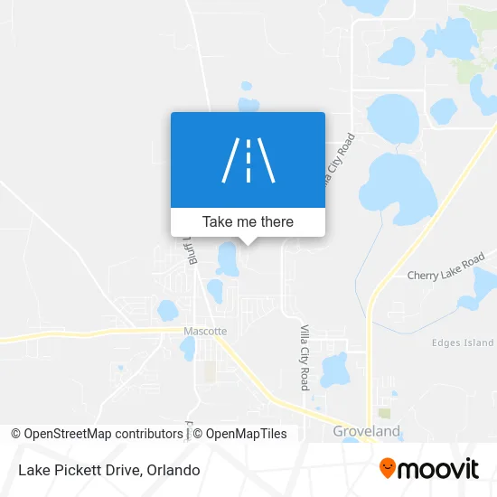 Lake Pickett Drive map