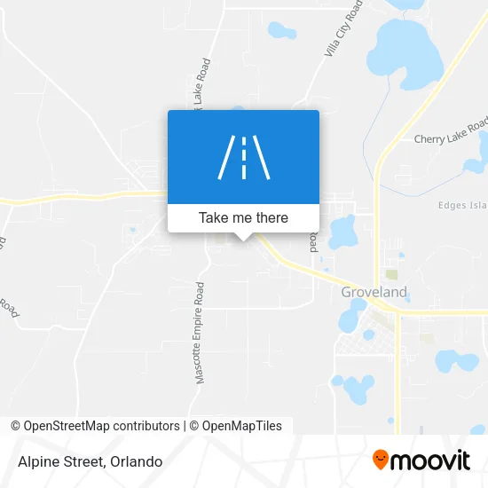 Alpine Street map