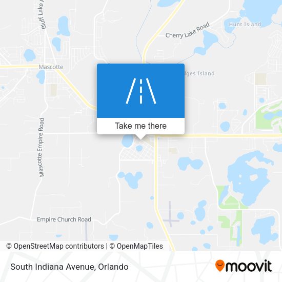 South Indiana Avenue map