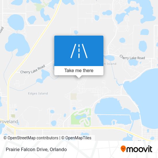 Prairie Falcon Drive map